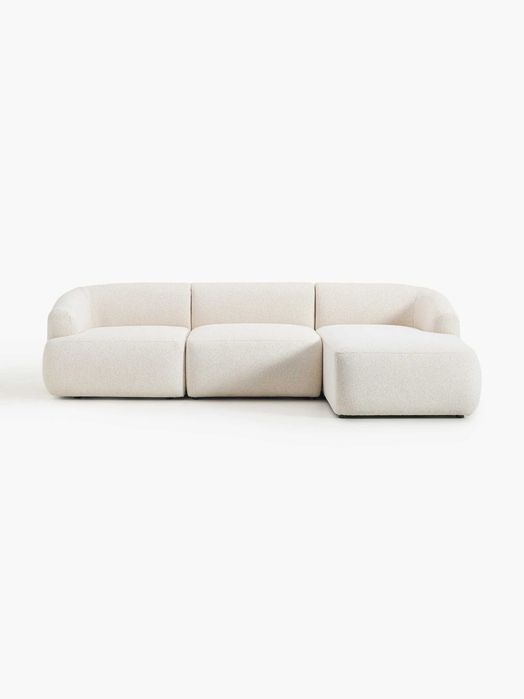 Narożna sofa modułowa Bouclé Sofia 3 Os. (Westwing)