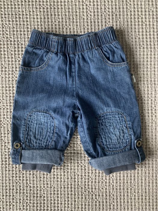 Ciepłe spodenki dla chłopca r.80, jeansy, bardzo fajne :)