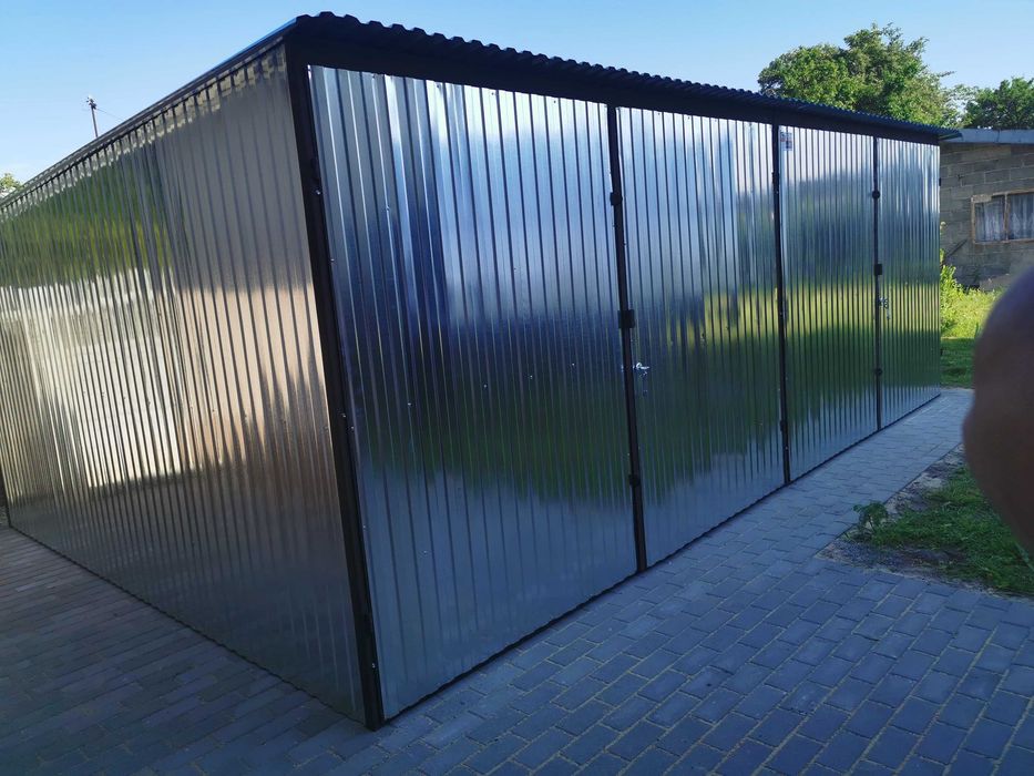 Garaż blaszak 6x5 garaż blaszak garaż blaszany 6x8 7x5 4x6 3x5 9x5 7x7 PRODUCENT RÓŻNE Garaż blaszany na wymiar na budowe MONTAŻ Garaż blaszak 4x8