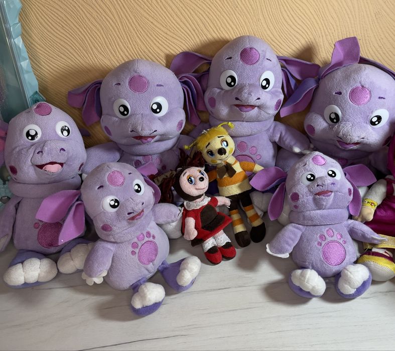 Іграшки з мультфільму - Лунтік, Маша і медвідь