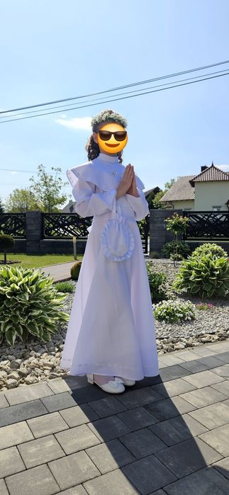 Alba komunijna zestaw dla dziewczynki 140