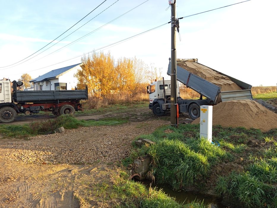 Usługi transportowe wywrotki 1-27ton