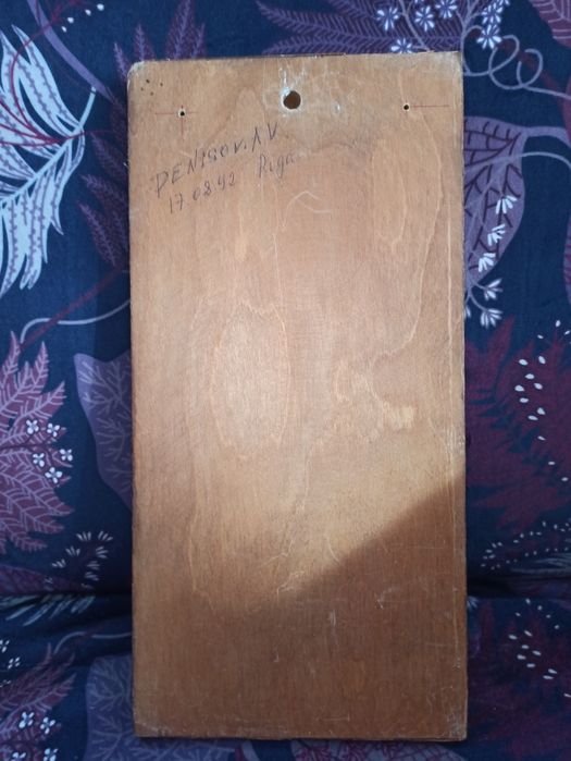 Akt obraz na desce 1992 r. Łotewski