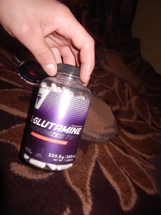 Wyprzedaż->TREC L-GLUTAMINE MICRONIZED T6 240 kaps  regeneracja