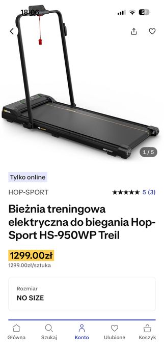 Bieżnia domowa mala skladana