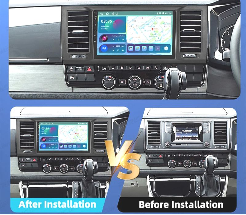 RÁDIO GPS ANDROID 13 VOLKSWAGEN CARAVELLE 15-