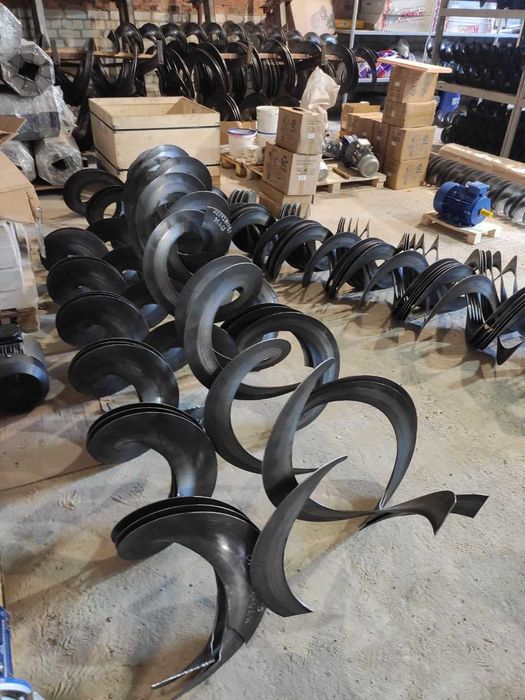 Цельнотянутая шнековая спираль, витки шнека, ремонт/реставрация шнеков