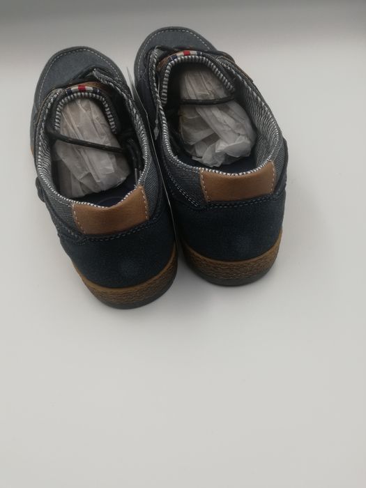 Buty męskie granatowe Dżins  przecierany rozmiar 43