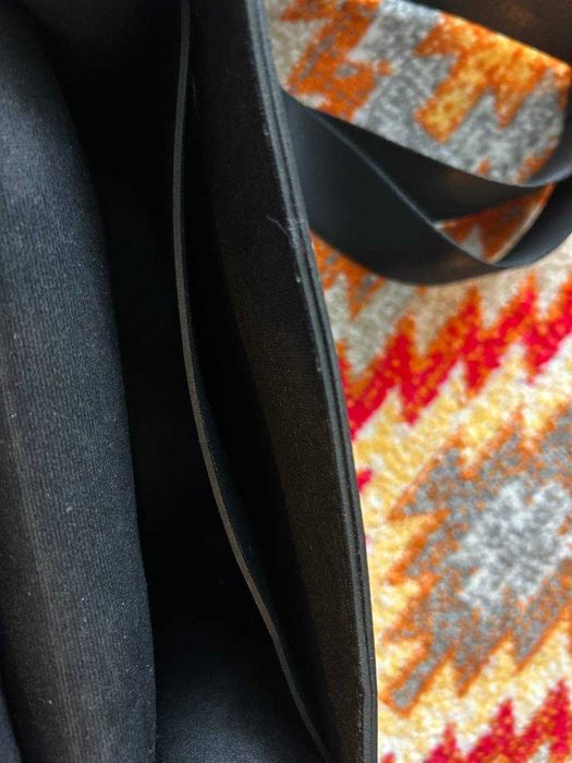 Чорна сумка з екошкіри