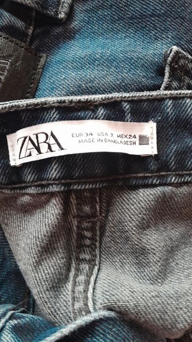 Zara wide leg 34 джинси