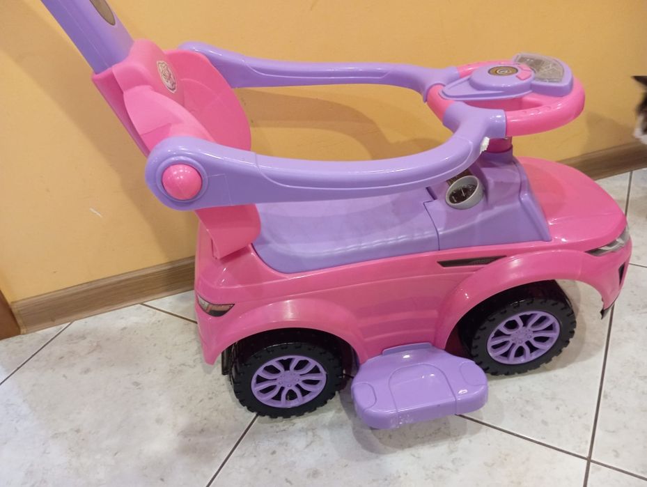 Jeździk pchacz chodzik - auto 3w1