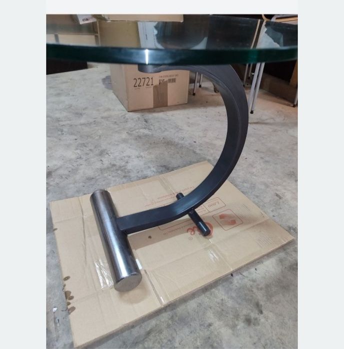 Mesa vidro redonda Rolf Benz