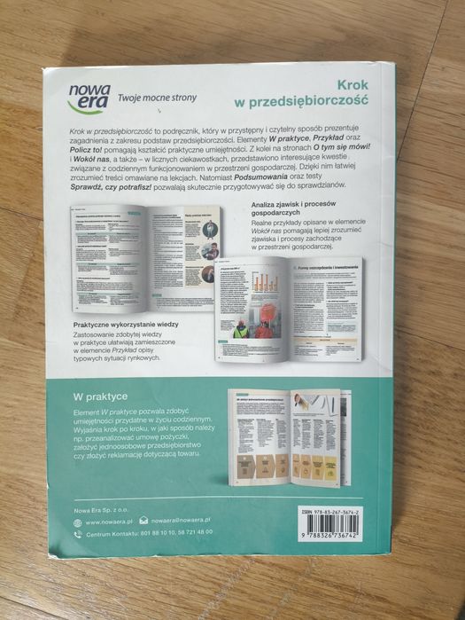 Podręcznik do podstaw przedsiębiorczości "Krok w przedsiębiorczość"