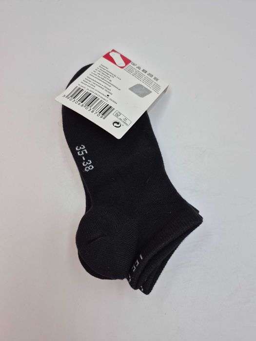 3 pary skarpetki stopki LEE COOPER 35-38 CZARNE
