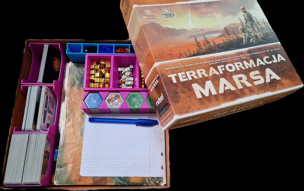 Organizer do gry Terraformacja Marsa gra planszowa zestaw