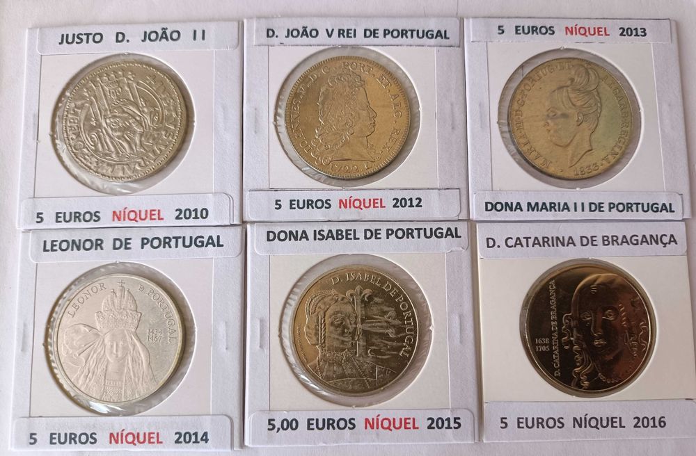 41 Moedas Comemorativas Portuguesas de 5 Euros ( Níquel )