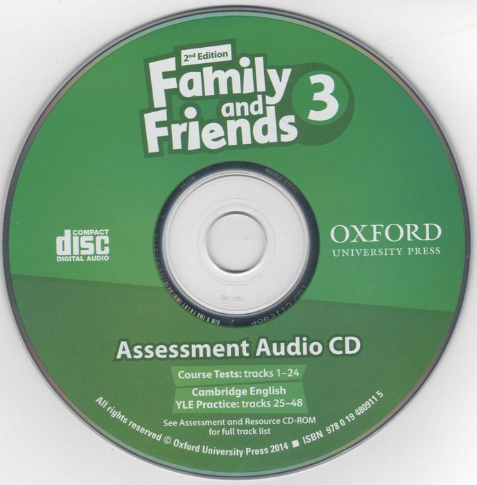 3 диска CD DVD для Family and Friends 3 Teacher's book Plus: 303