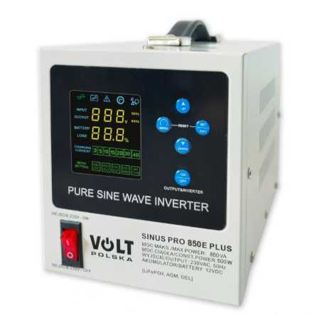 Гибридный ИБП/инвертор Volt Polska SINUS PRO 850EPLUS 12/230V 500/850W