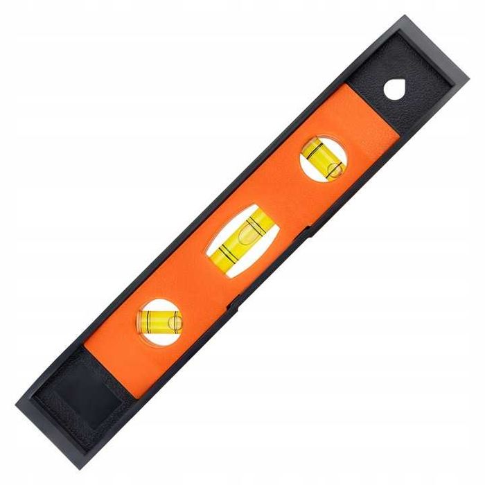 Poziomnica magnetyczna 23 cm 3 libelki precyzyjna krótka poziomnica z magnesem do prac budowlanych i montażowych