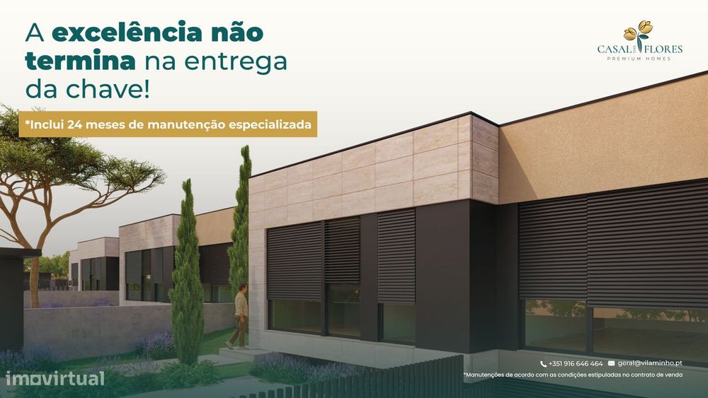 CASAL DAS FLORES: Moradia Premium com Jardim Privado – A partir de