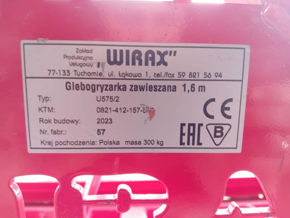 Glebogryzarka wirax 1,6