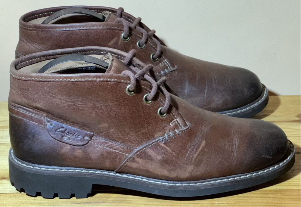 Шкіряні ботинки Clarks. Розмір 41(26 см)