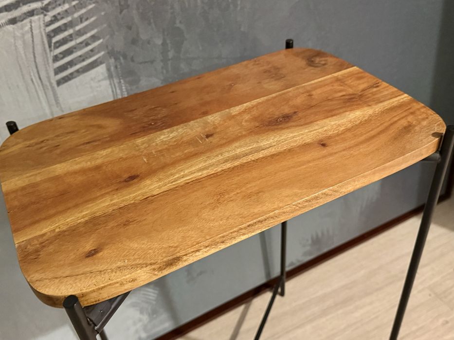 mesa, apoio, cabeceira, metal, madeira, zara, rustica