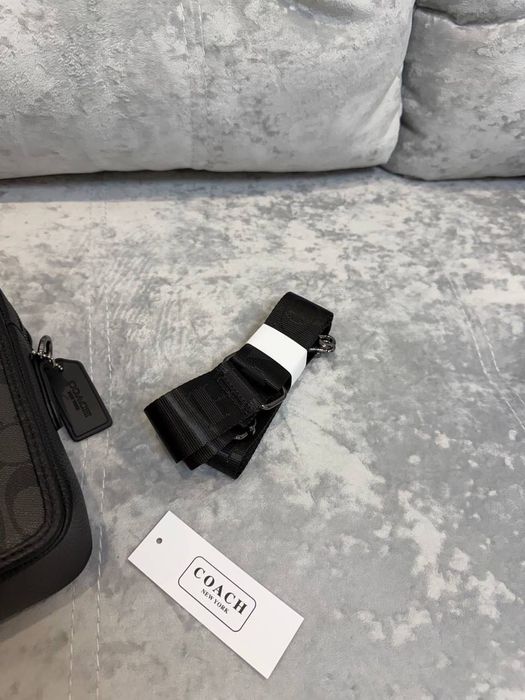 Сумка через плече Coach, чоловіча, чорна