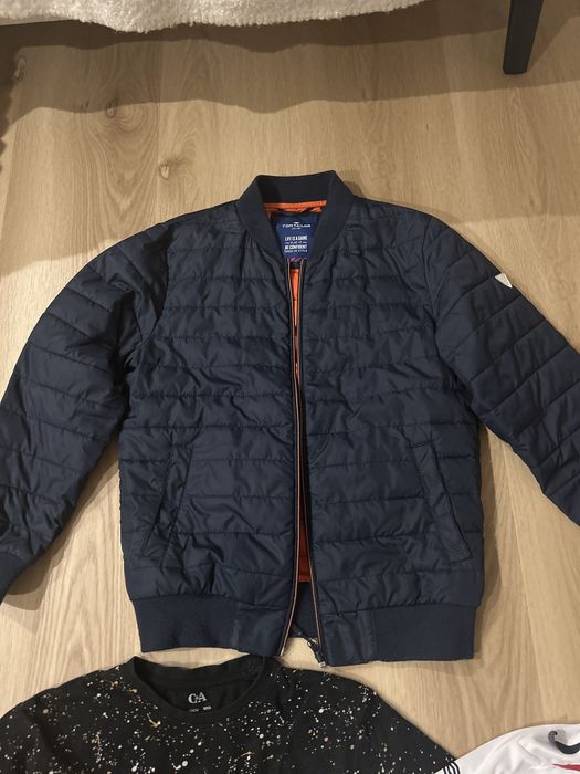 Paka dla  chłopaka 158 kurtka Tom Tailor. Koszulki Adidas Umbro