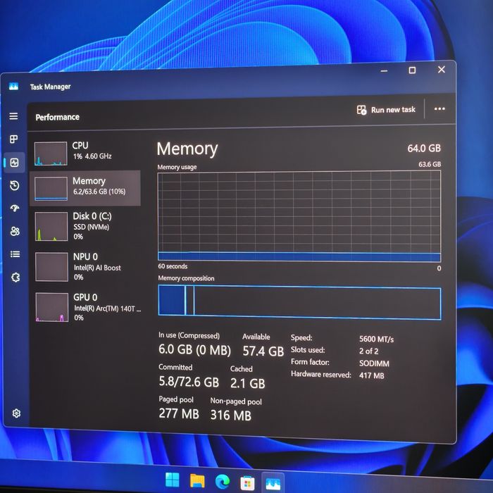 64GB DDR5 5600MHz (RAM SO-DIMM 2x32GB Crucial)