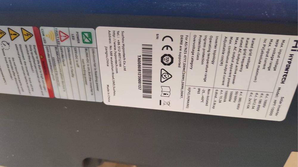 Falownik hipontech 10kw