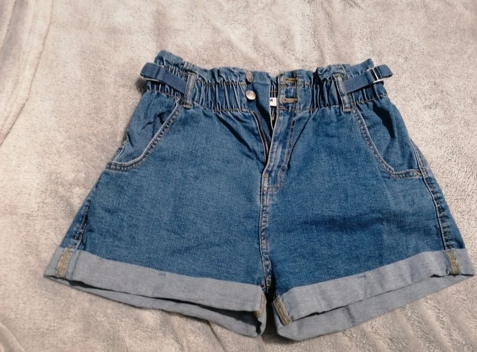 Sinsay szorty wysoki stan jeans 38