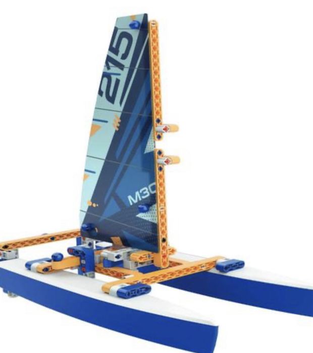 Mechanics Lab Catamarã Flutuante | Kit Engenharia Naval para Crianças