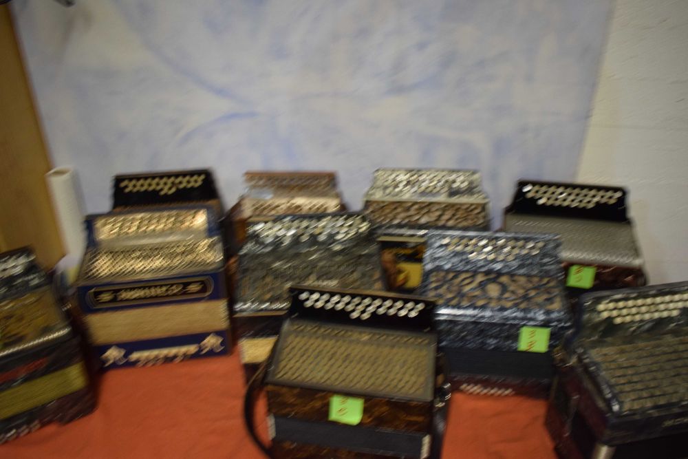 Concertinas lote de 10 no total 2 voz e 3 voz