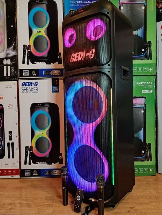 Караоке акустика Temeisheng-05(блютуз,SD,USB,FM) ПультДУ,2микрофона