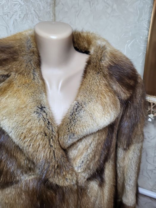 Преміальна натуральна шуба з бобра швейцарський пошив a. kokkinidis