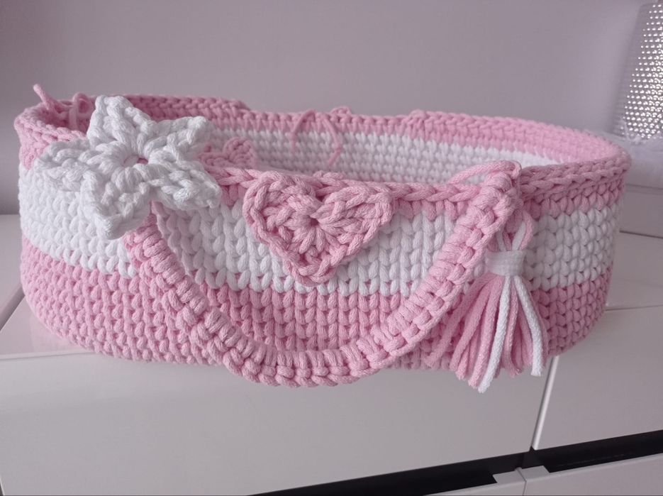 Kosz Mojżesza dla lalki łóżeczko nosidełko zabawka święta urodziny