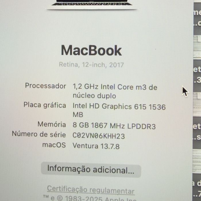 Macbook Retina 12 2017