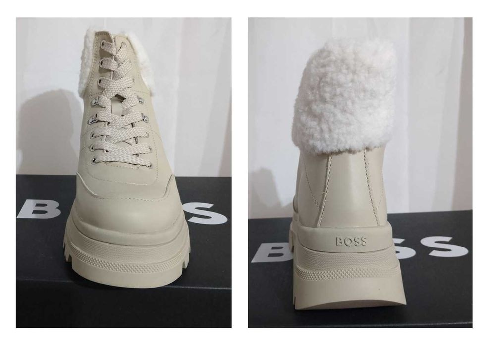 Boss Foster Botas cor bege claro Tam 41