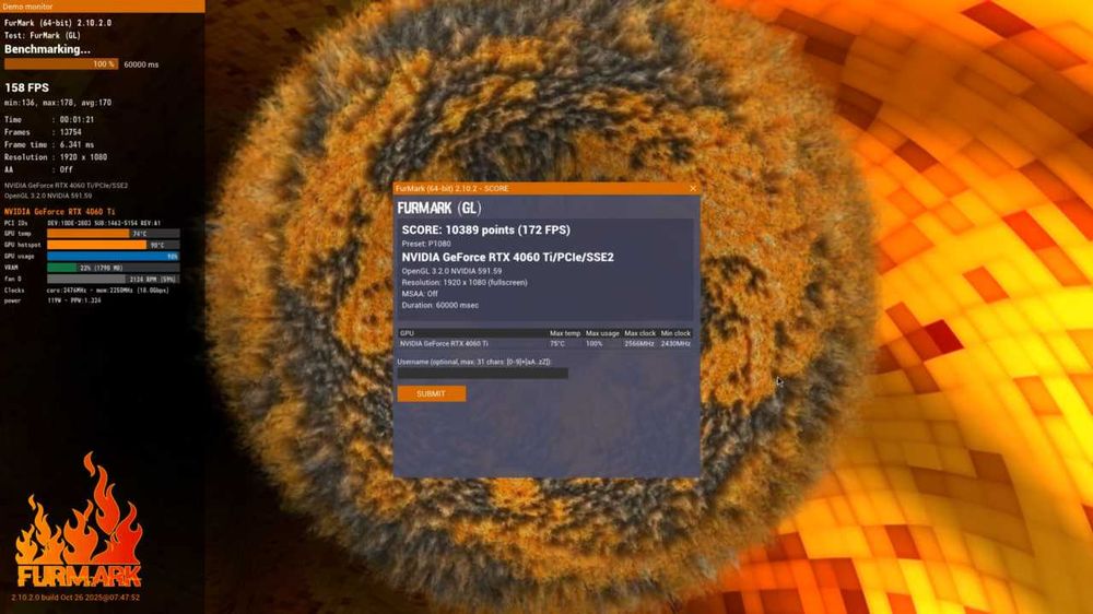 Вiдеокарта MSI RTX 4060 Ti Ventus 2X 8GB