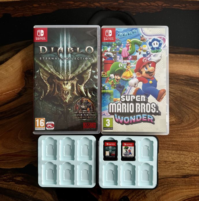 Nintendo Switch OLED Bogaty Zestaw stan bardzo dobry Etui + Gry