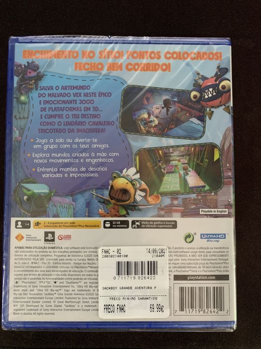 Jogo PS5 - SackBoy Uma Grande Aventura
