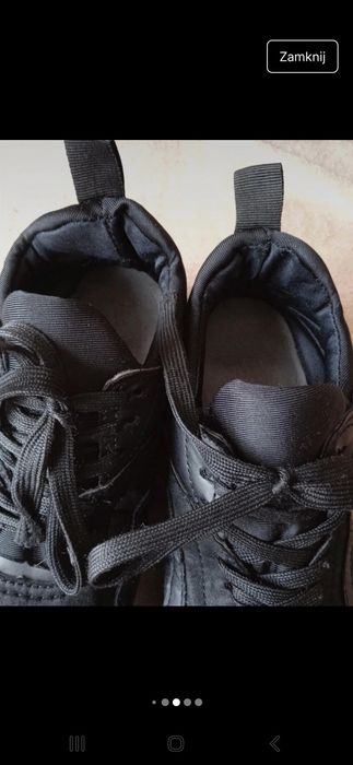 Buty damskie czarne sportowe rozmiar 36