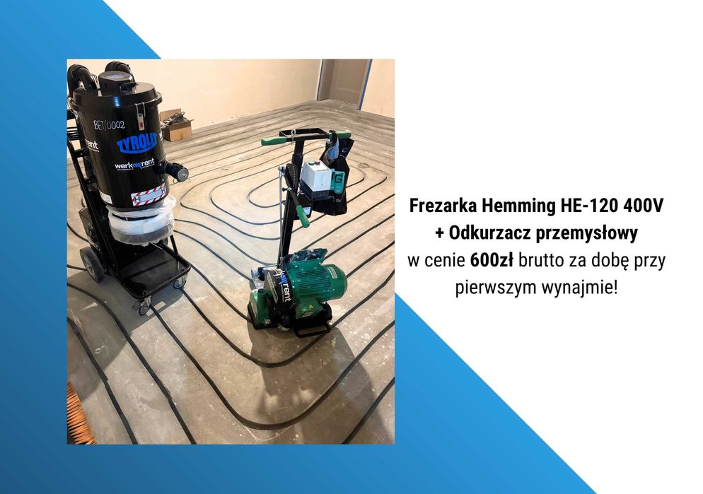 WYNAJEM Frezarka do ogrzewania podłogowego | Frezarka do rowków | 400V