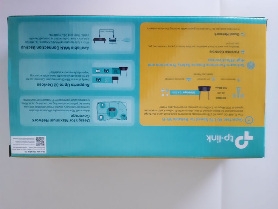 Router 4G LTE TP-Link TL-MR100 (Como Novo) + Antenas Extra