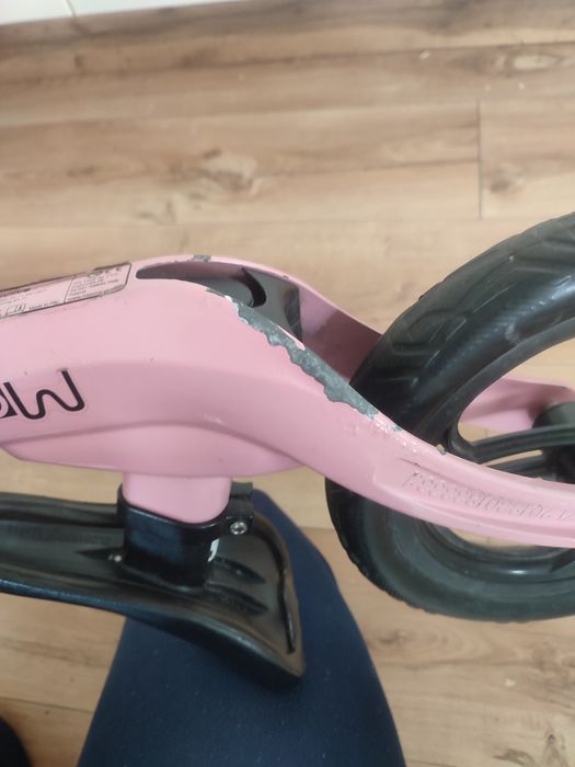 Rowerek rower biegowy Movino magnesium pro różowy bardzo lekki  2,2 kg