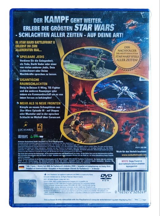 Pudełko Star Wars: Battlefront II PlayStation 2 (PS2)