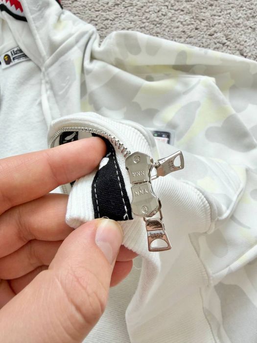 Зип худи Bape с двойным капюшоном
