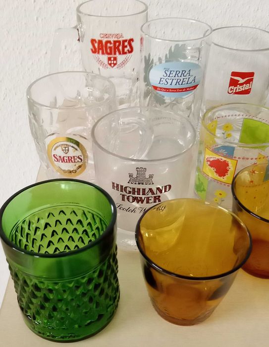 Copos e canecas, diversos , uso geral, lote cp1, por 5€