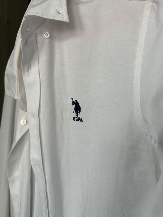 рубашка polo assn белая